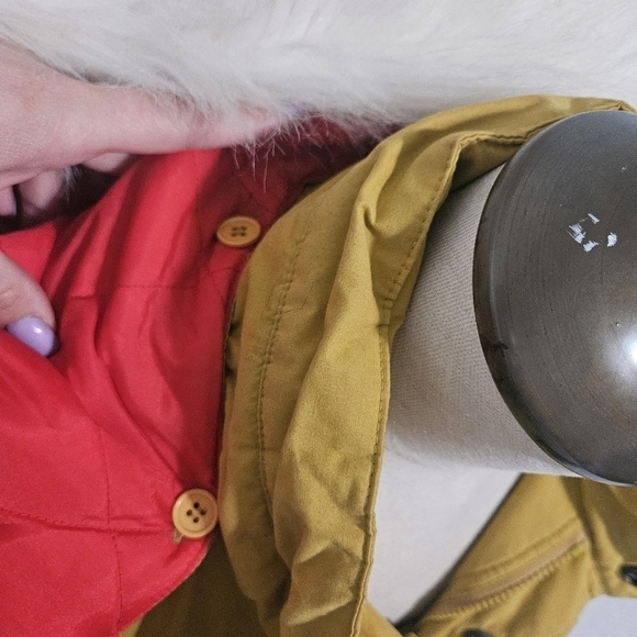 Vintage Yellow FoxRun Jacket Fur Lined Hood XL/XXL - Picture 7 of 10